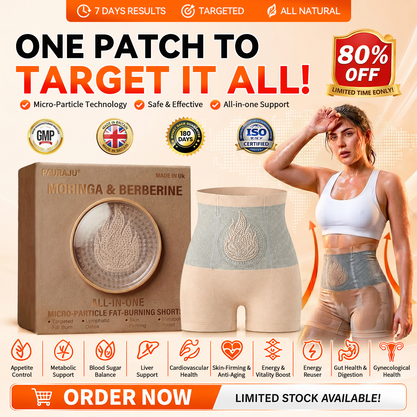 4 PAURAJU® 30-Min All-in-One Micro-Particle Fat-Burning Shorts✅(upsell)