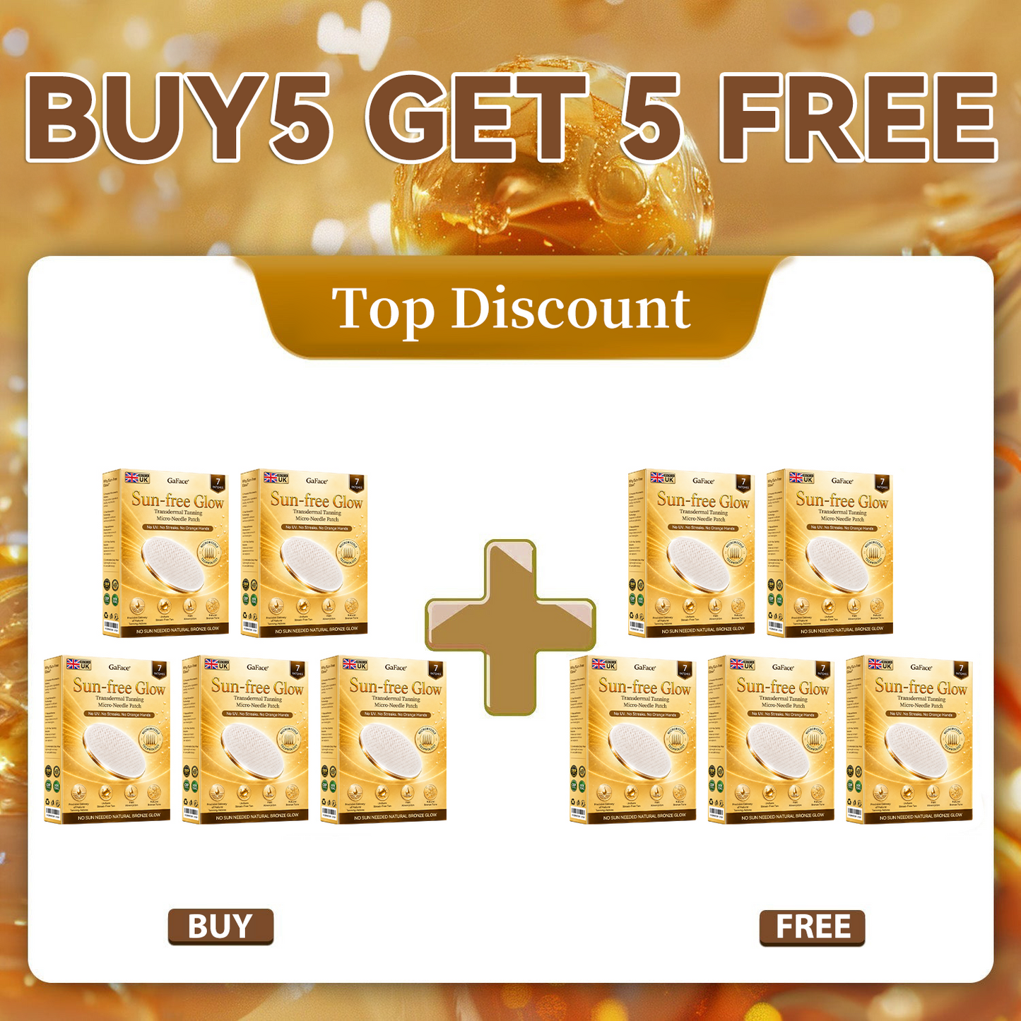 𝗚𝗮𝗳𝗮𝗰𝗲® Sunless Natural Glow Transdermal Tanning Micro-Needle Patch