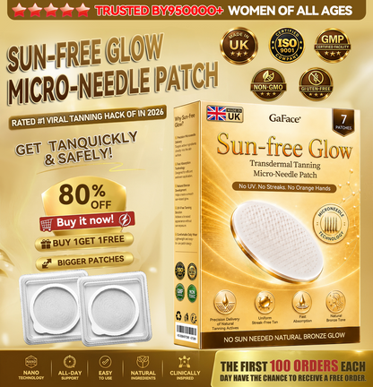 𝗚𝗮𝗳𝗮𝗰𝗲® Sunless Natural Glow Transdermal Tanning Micro-Needle Patch