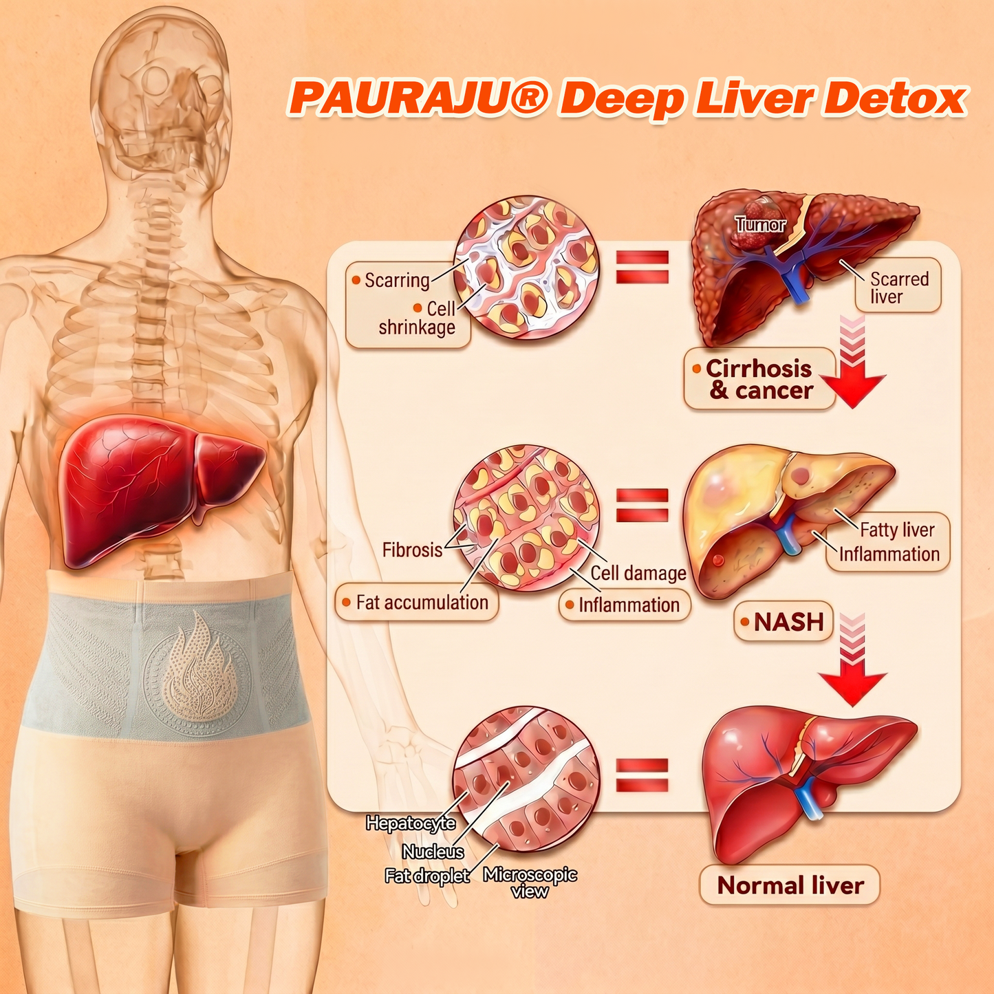 4 PAURAJU® 30-Min All-in-One Micro-Particle Fat-Burning Shorts✅(upsell)
