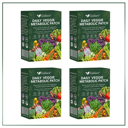 𝐆𝐚𝐟𝐚𝐜𝐞® 𝐃𝐚𝐢𝐥𝐲 𝐕𝐞𝐠𝐞𝐭𝐚𝐛𝐥𝐞 𝐌𝐞𝐭𝐚𝐛𝐨𝐥𝐢𝐜 𝐏𝐚𝐭𝐜𝐡 𝐮𝐬𝐞𝐬 𝐨𝐫𝐠𝐚𝐧𝐢𝐜 𝐯𝐞𝐠𝐞𝐭𝐚𝐛𝐥𝐞 𝐞𝐱𝐭𝐫𝐚𝐜𝐭𝐬 𝐚𝐧𝐝 𝐩𝐡𝐲𝐭𝐨𝐧𝐮𝐭𝐫𝐢𝐞𝐧𝐭𝐬 𝐟𝐫𝐨𝐦 𝟑𝟗 𝐯𝐞𝐠𝐞𝐭𝐚𝐛𝐥𝐞𝐬 + 𝐠𝐫𝐞𝐞𝐧𝐬 𝐭𝐨 𝐬𝐮𝐩𝐩𝐨𝐫𝐭 𝐝𝐞𝐭𝐨𝐱, 𝐝𝐢𝐠𝐞𝐬𝐭𝐢𝐨𝐧 & 𝐦𝐞𝐭𝐚𝐛𝐨𝐥𝐢𝐜 𝐫𝐞𝐬𝐞𝐭, 𝐚𝐧𝐝 𝐛𝐨𝐨𝐬𝐭 𝐞𝐧𝐞𝐫𝐠𝐲 𝐟𝐨𝐫 𝐚𝐥𝐥-𝐝𝐚𝐲 𝐰𝐞𝐥𝐥𝐧𝐞𝐬𝐬.