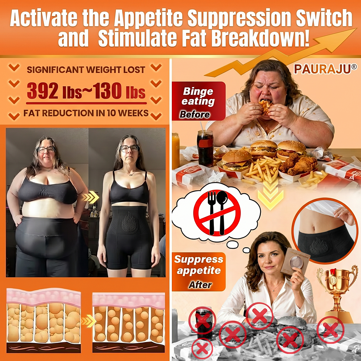 4 PAURAJU® 30-Min All-in-One Micro-Particle Fat-Burning Shorts✅(upsell)