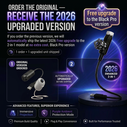 SNCORM® 2-in-1 Immersive Projection & Purple Ambient Protection Mode